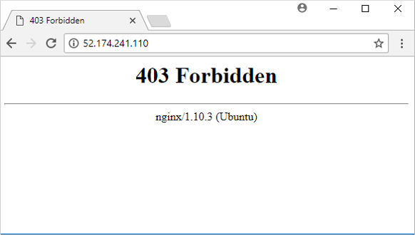 Az NGINX webhely már nem tölti be az alapértelmezett oldalt