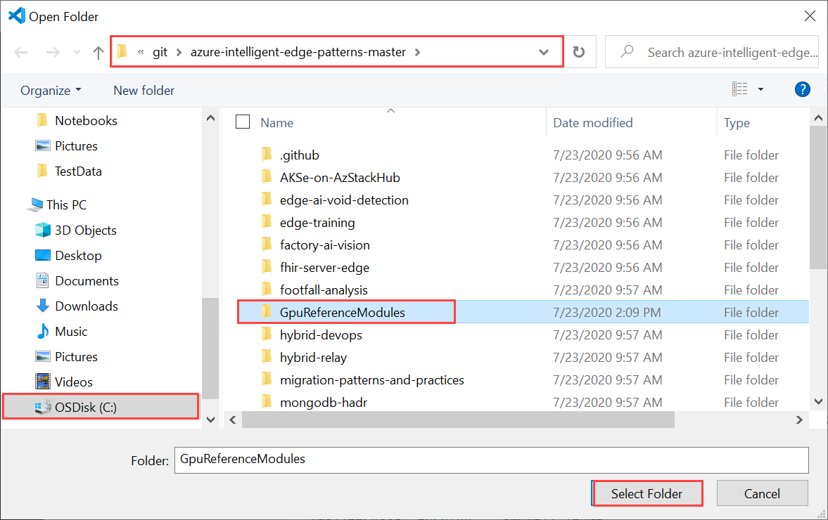 GPUReferenceModules megnyitása a VS Code-ban