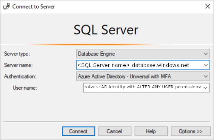 Csatlakozás az SQL Serverhez