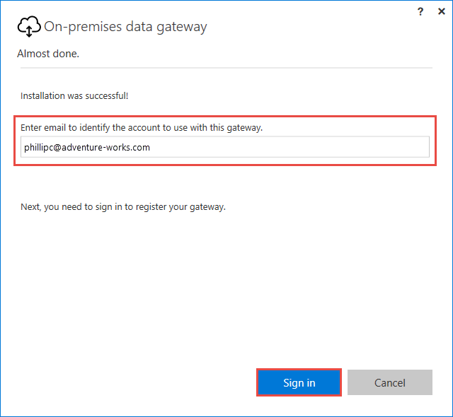 Képernyőkép az Azure-ba való bejelentkezésről.