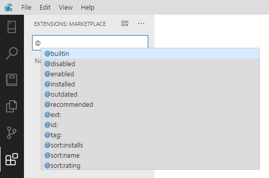Képernyőkép a bővítmények rendezéséről.
