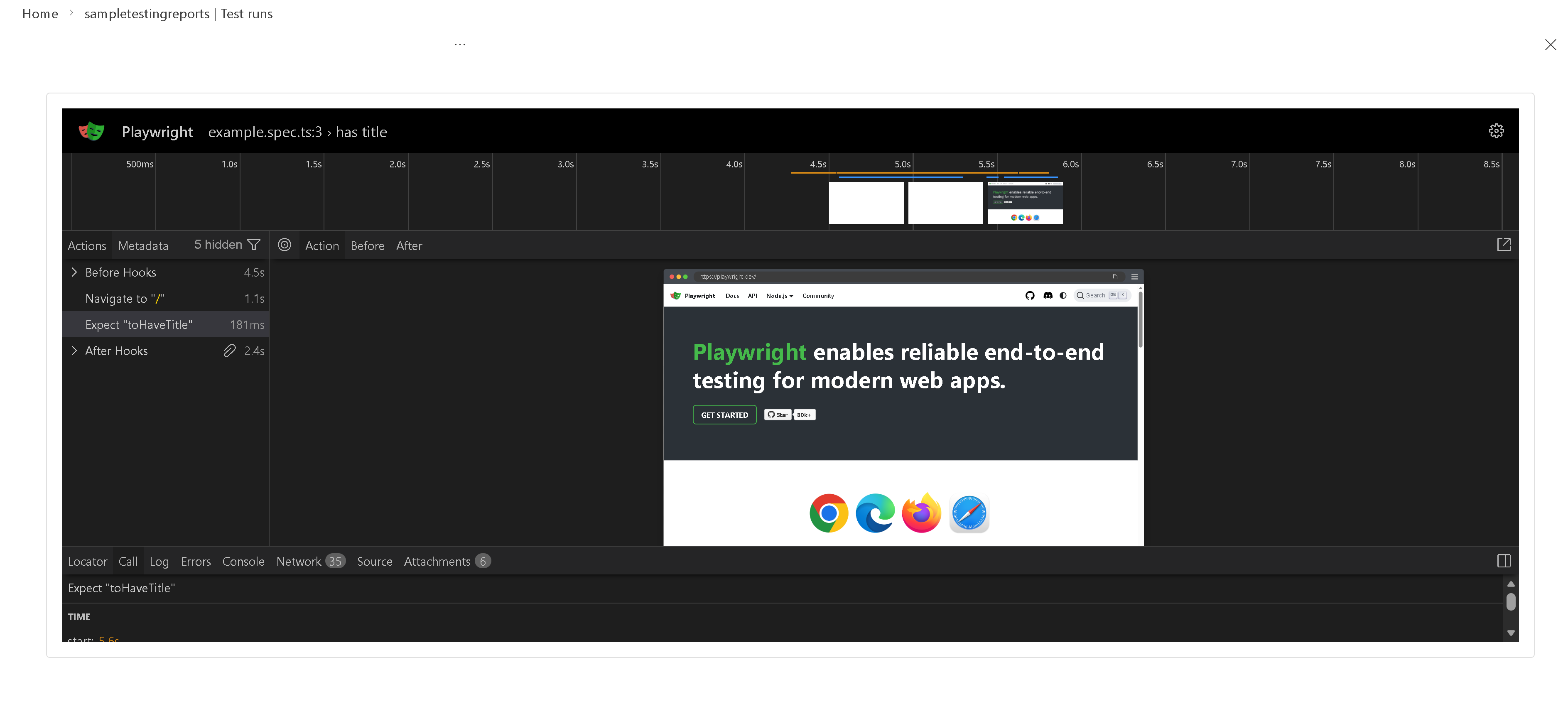 Képernyőkép a nyomkövetési oldalról.