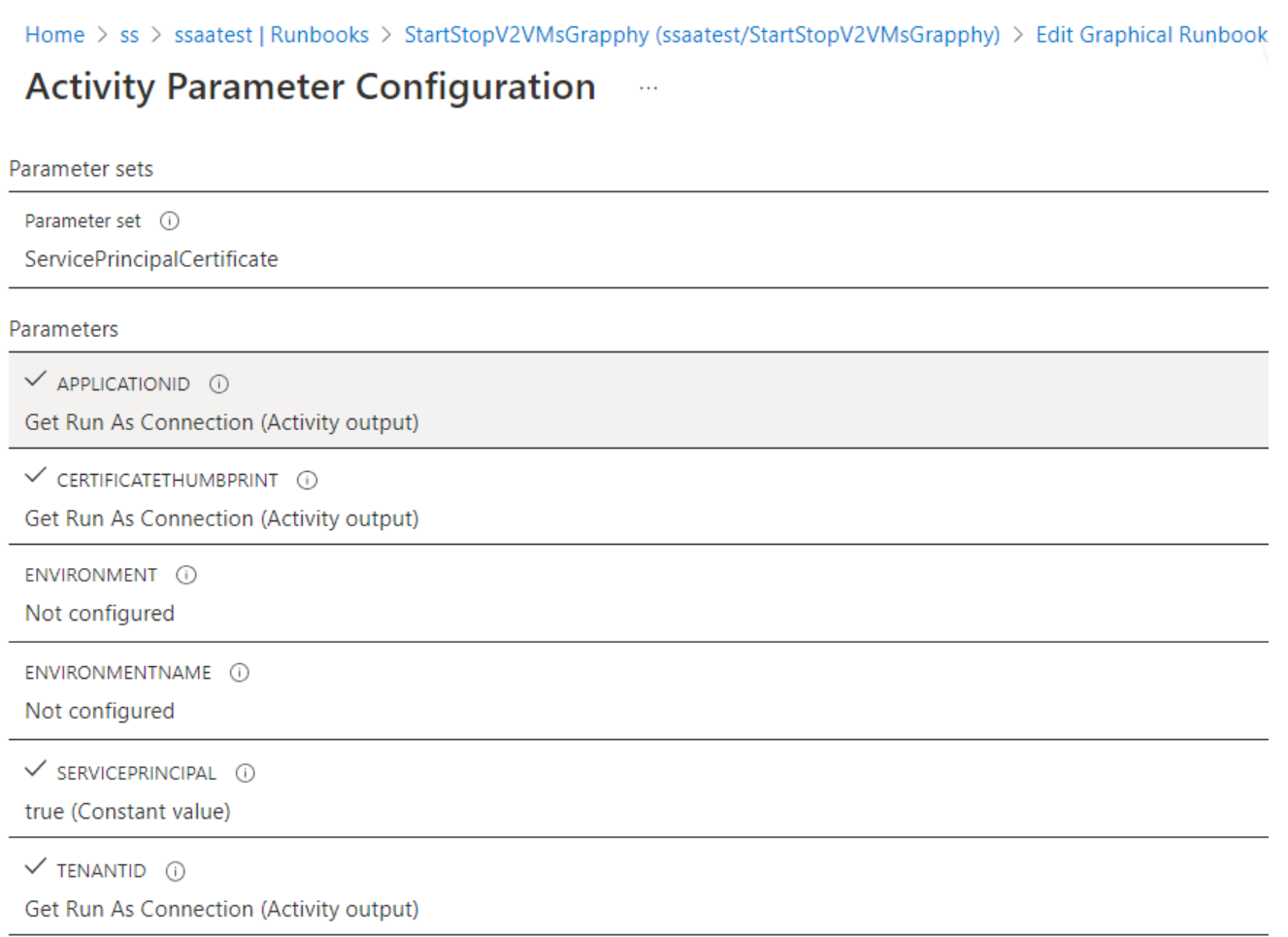 Screenshot that shows examining the parameters used by a cmdlet.