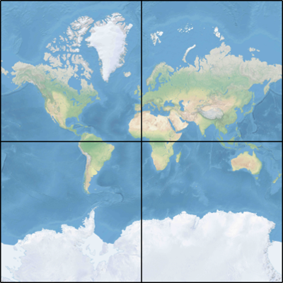 2x2 térkép csempe elrendezése