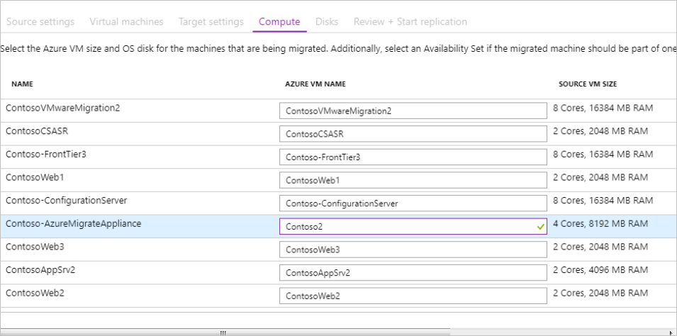 Screenshot of the Compute settings option.