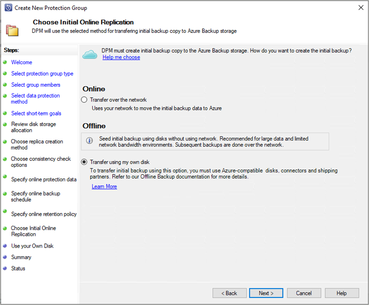 Képernyőkép az importálási panelről.