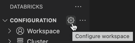 Fogaskerék ikon a munkaterület beállításainak konfigurálásához 1