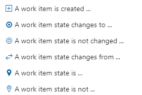 Feltételek, munkaelem létrehozása