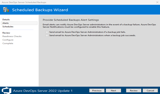 Képernyőkép a kiemelt Tovább gombról a hálózati biztonsági mentési útvonal létrehozásának folyamatához.