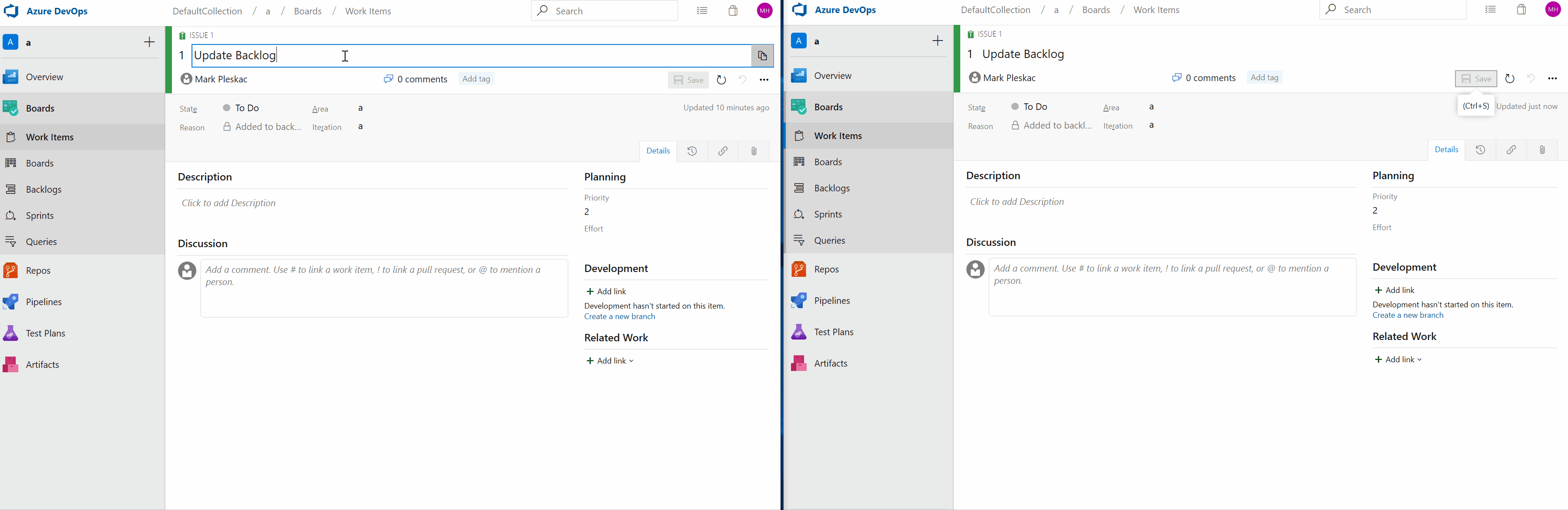 rövid videó, amely bemutatja, hogyan működik a munkaelem élő újratöltése.