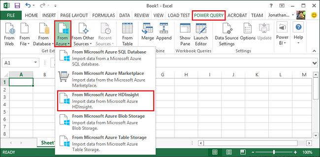 HDI. PowerQuery.SelectHdiSource.