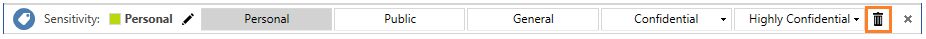 Azure Information Protection tutorial - Delete Icon