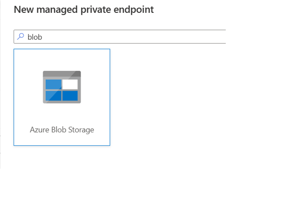 Képernyőkép az Azure Blob Storage-ról.