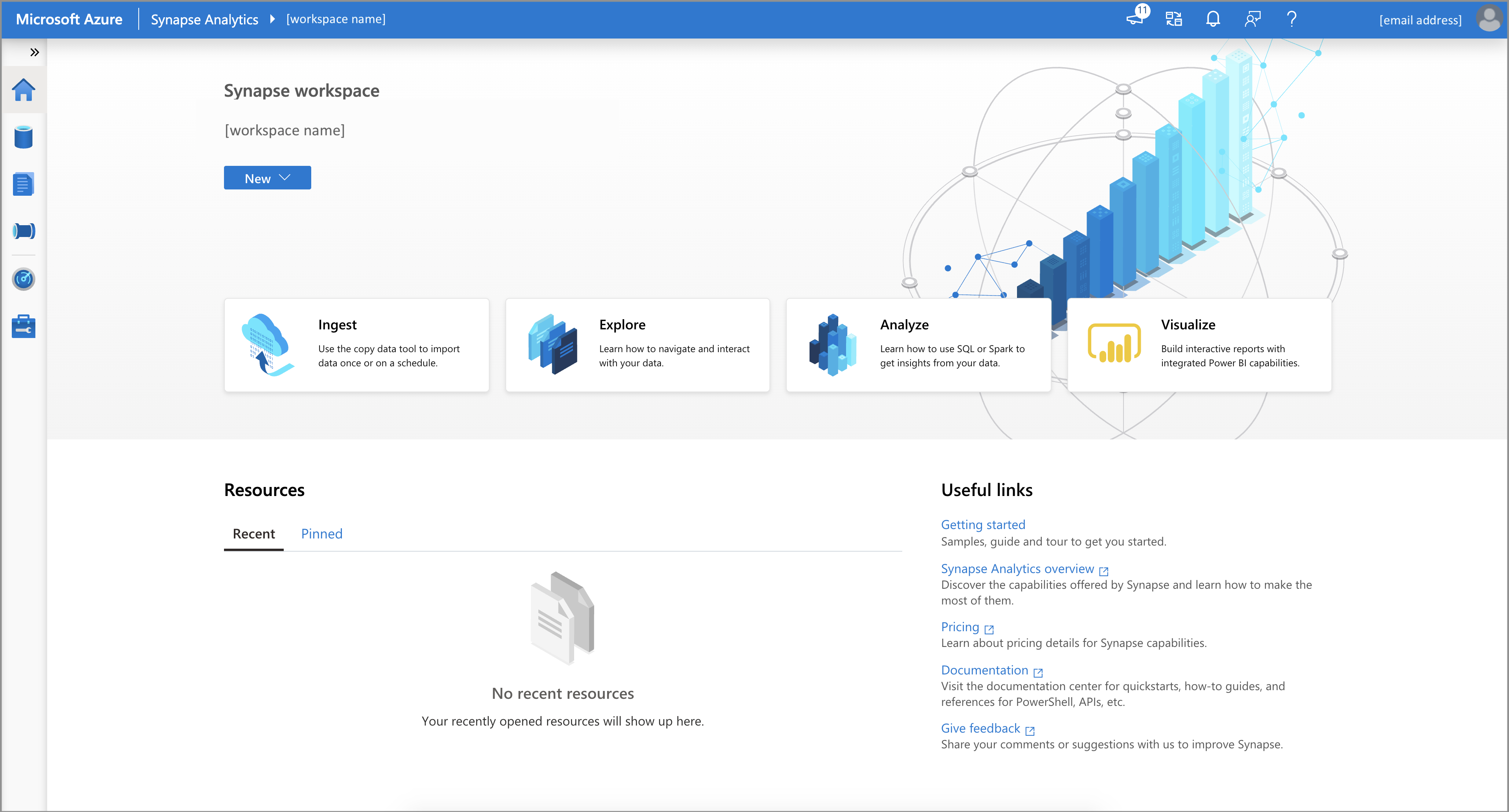 munkaterület webes Azure Synapse