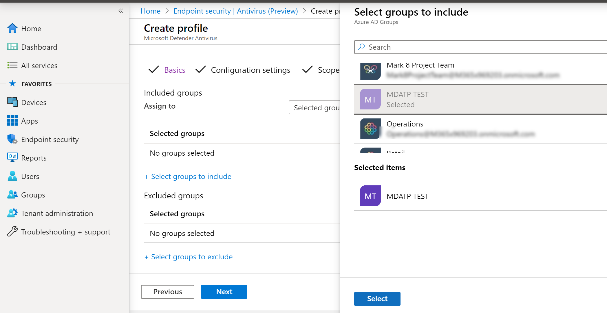 A Microsoft Intune Felügyeleti központ16