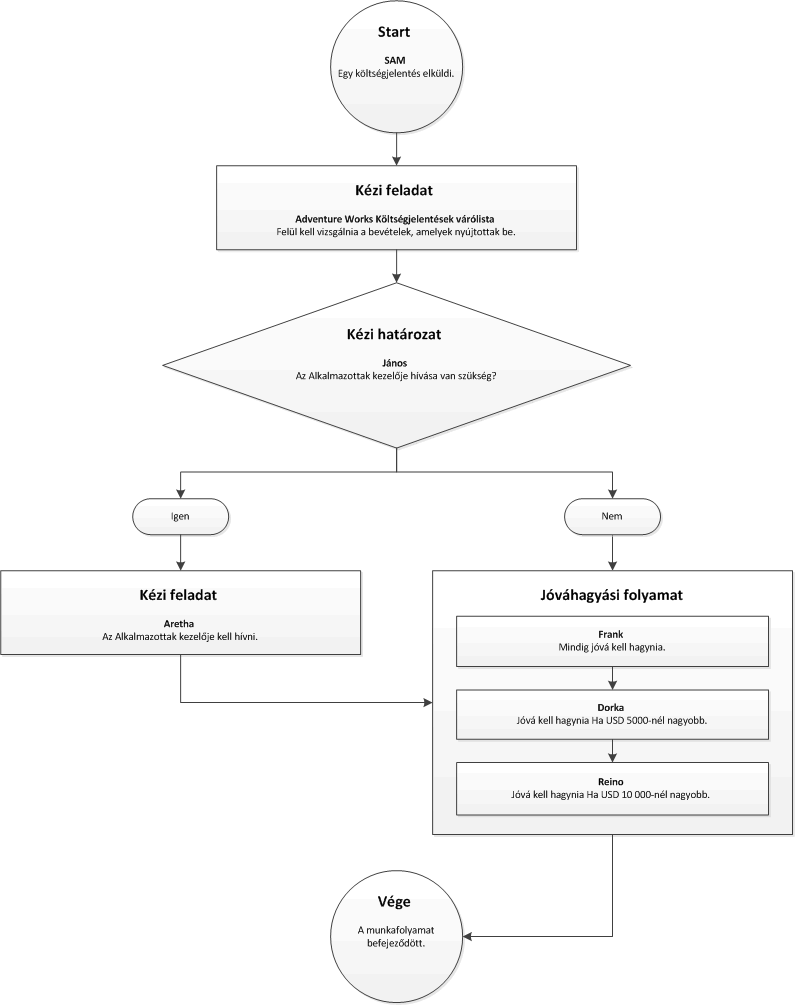 Workflow with manual decision