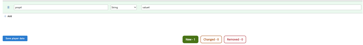 Create new Player Custom Properties