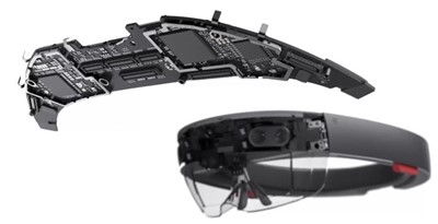 A Microsoft HoloLens alaplapja.