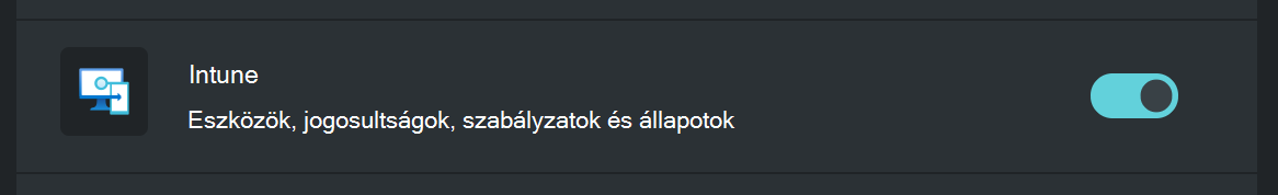 Képernyőkép, amely azt mutatja, hogy a Microsoft Intune beépülő modul forrása engedélyezve van a Security Copilot.