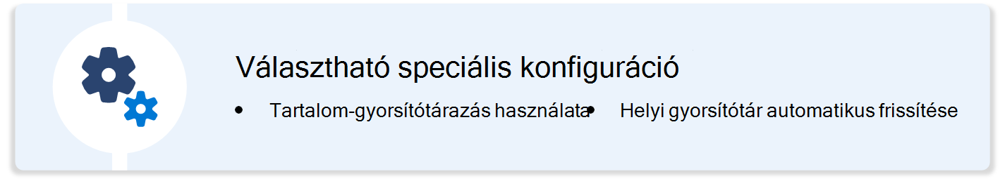 A tartalom-gyorsítótárazást és a helyi gyorsítótár-alkalmazás automatikus frissítését bemutató diagram macOS-eszközökön a Microsoft Intune használatával