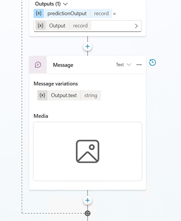 Screenshot of sample message tool.