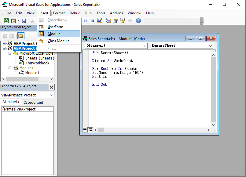 Cellatartalmat tartalmazó Excel-munkalap átnevezése makróval - Microsoft  365 Apps | Microsoft Learn