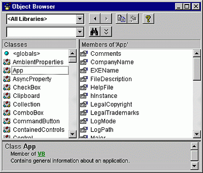 Object browser