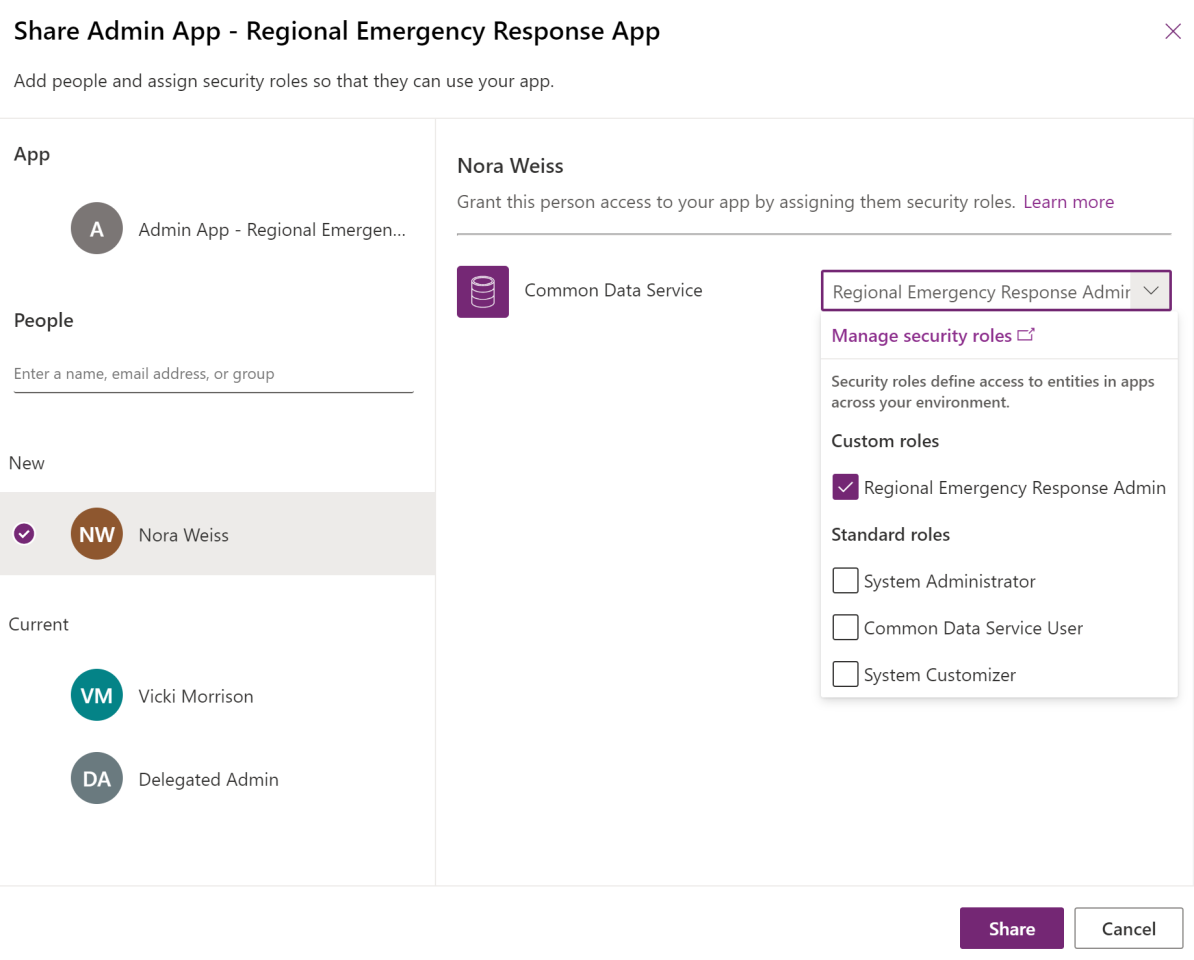 Azure AD-csoportfelhasználók vagy rendszergazdai felhasználók megadása