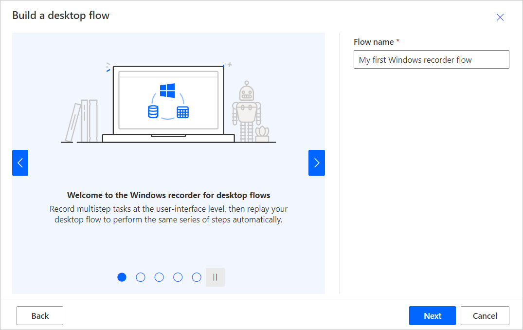 Ismerje meg a Windows-felvevő (V1) folyamatok létrehozását - Power Automate  | Microsoft Learn