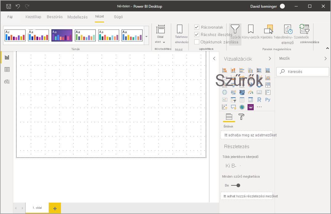 Screenshot of the new ribbon in Power BI Desktop.
