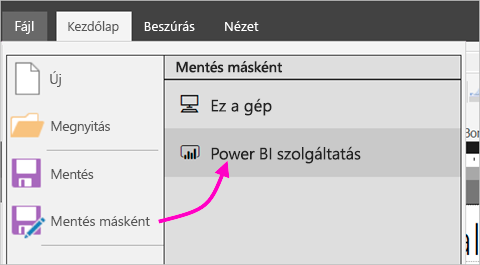 Screenshot showing the Publish option under the File menu.