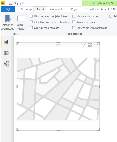 An empty shape map appears on your canvas.