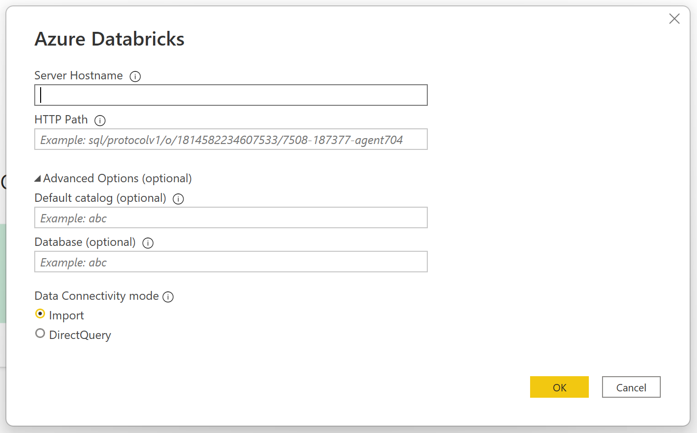 Adja meg a Databricks SQL Warehouse-t.