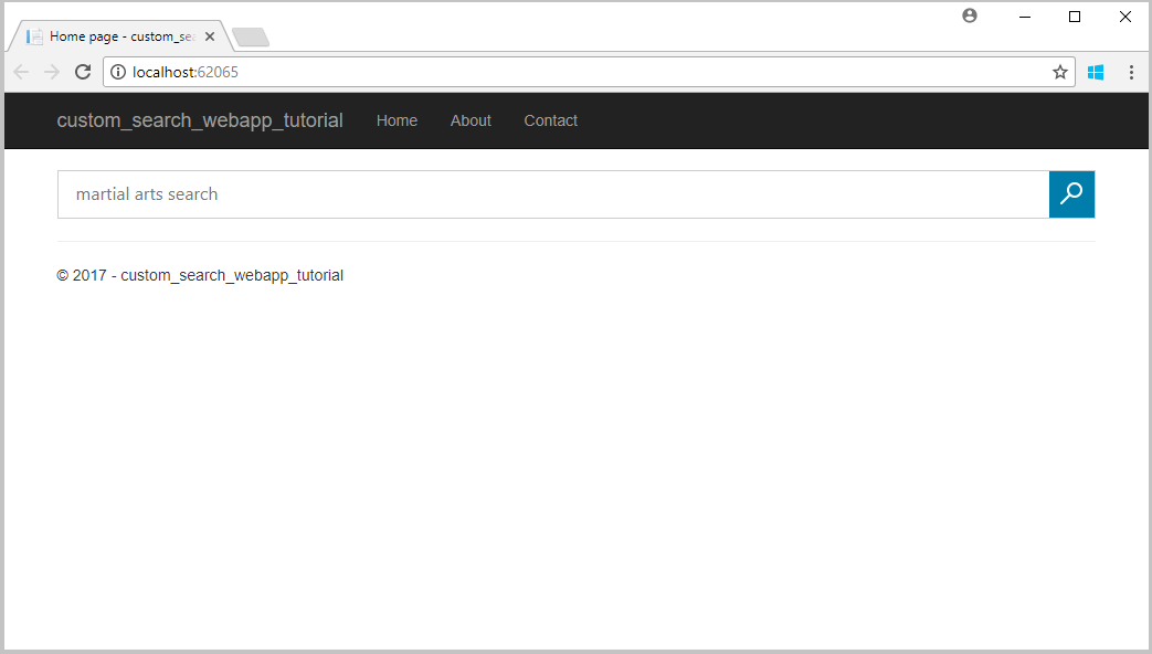 Képernyőkép a Custom Search-weboldalról