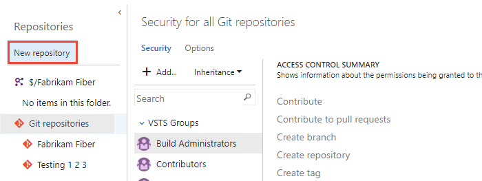 Create new repository