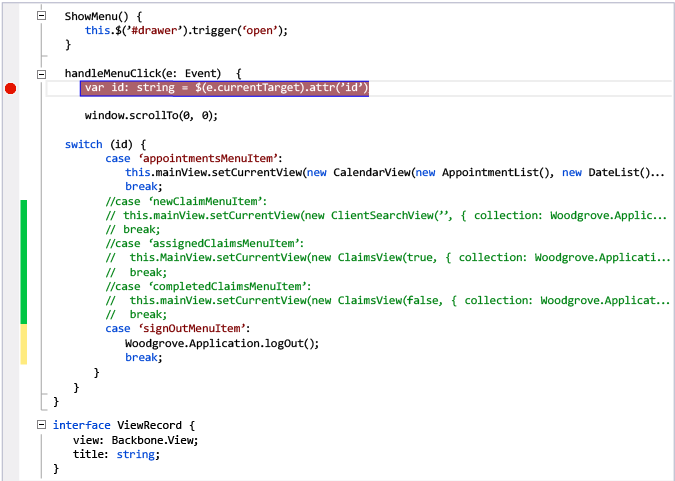 Setting a breakpoint while debugging using Ripple