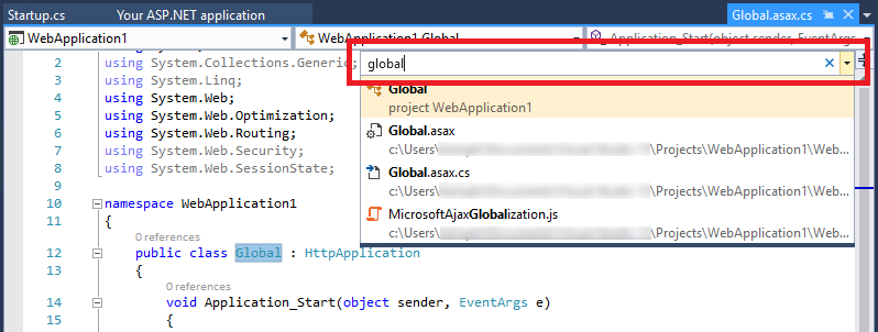 Navigate To window Navigate To window