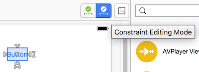 Constraint editing mode button Constraint editing mode button