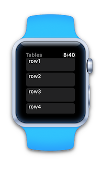 Watch table list