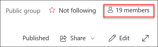 Screenshot of adding members for team sites.