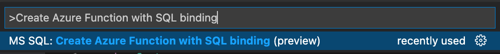 Azure Functions létrehozása a Visual Studio Code SQL Bindings ...