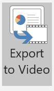 Képernyőkép az Exportálás videóba gombról.