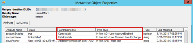 Screenshot of the Metaverse Object Properties screen.