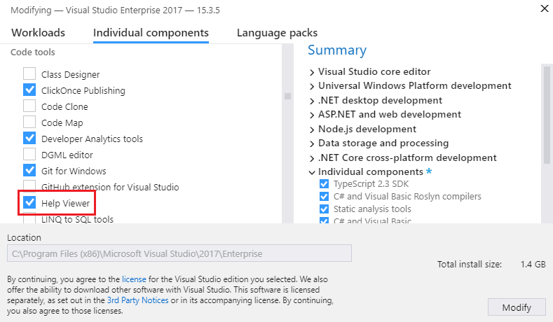 Install offline help - Visual Studio (Windows) | Microsoft Learn