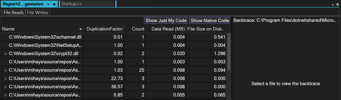 Képernyőkép látható a fájl I/O-eszköz leállításáról.