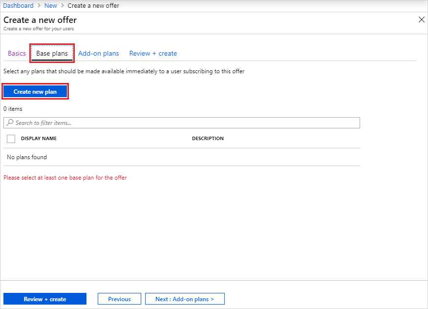 Cuplikan layar yang memperlihatkan cara menambahkan paket di portal administrasi Azure Stack Hub.