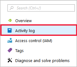 Stream Analytics activity log