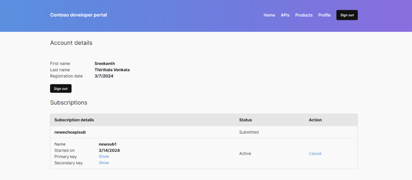 Cuplikan layar portal pengembang yang dihosting di WordPress.