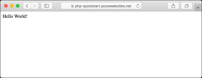 Sampel aplikasi yang berjalan di Azure