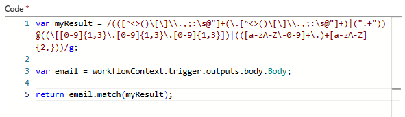Cuplikan layar memperlihatkan alur kerja aplikasi logika Konsumsi yang sudah selesai.